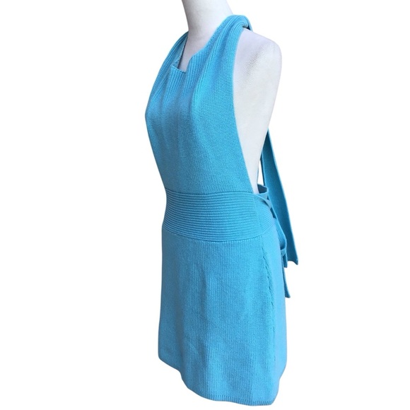 Free People Beach Orchid Turquoise Blue Convertible Sweater Dress - Picture 5 of 14